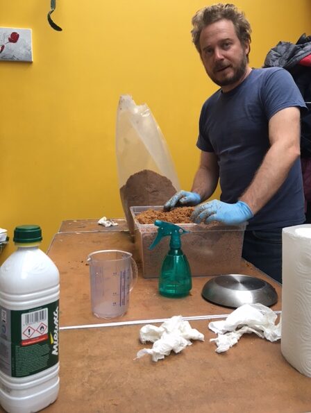 Workshop mycomatériaux — objet en mycélium, Fungimaker
